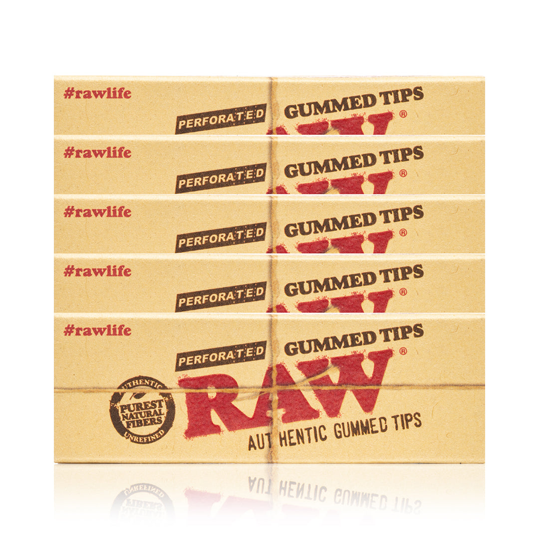 RAW - Perforated Gummed Filter Tips 50ct - HEMPER