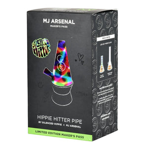 MJ Arsenal Hippie Hitter Glass Bong - 8.75" / 14mm F / LED