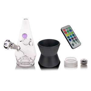 MJ Arsenal Hippie Hitter Glass Bong - 8.75" / 14mm F / LED