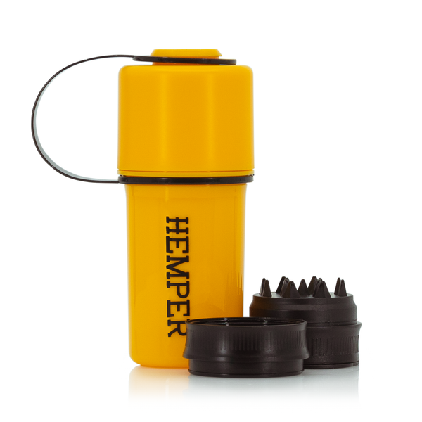 Hemper - The Keeper 3-in-1 Grinder + Storage Container Glow In The Dar —  Hara Brands