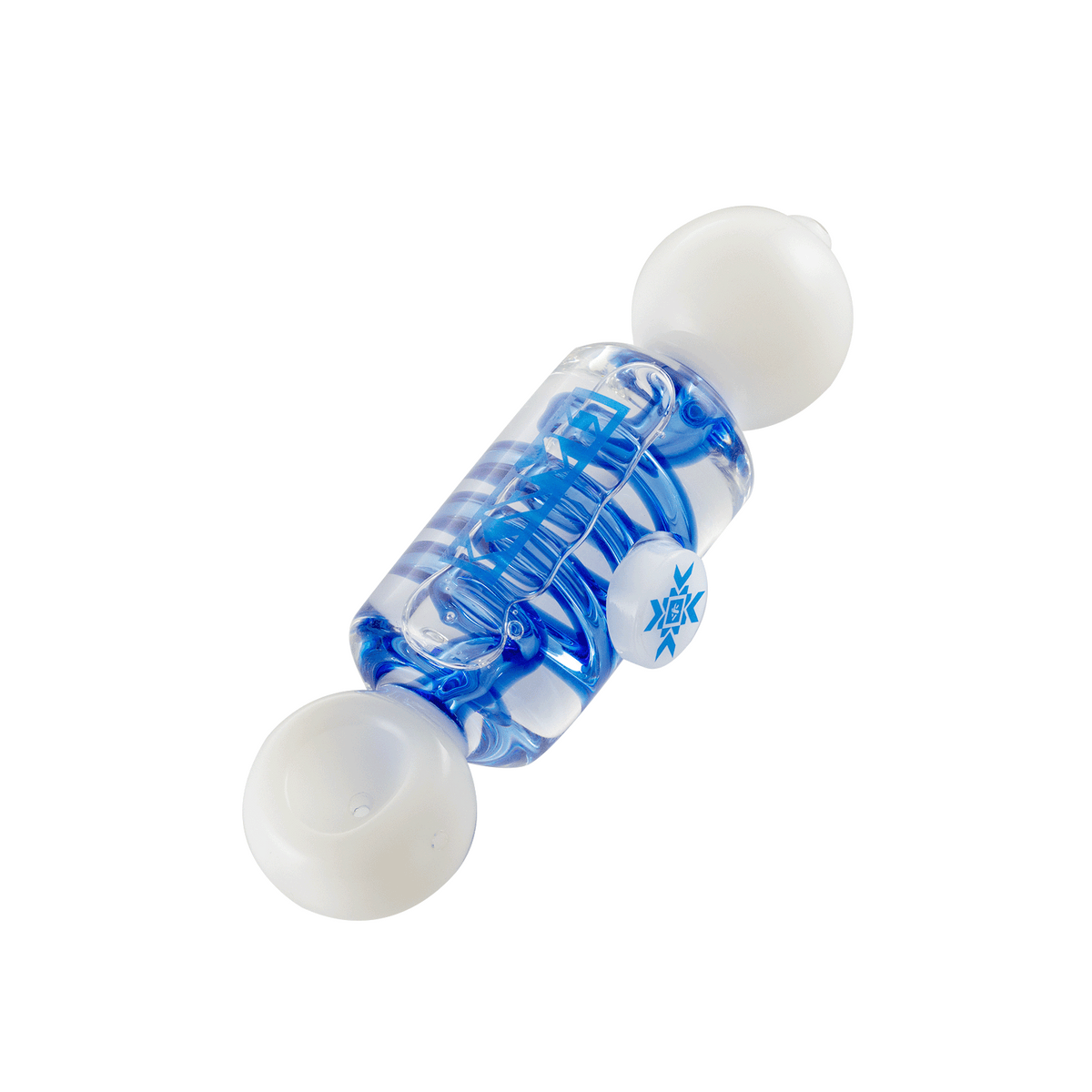 Freezable Liquid Pipe Glass Hand Pipe Freeze Coil Pipe 